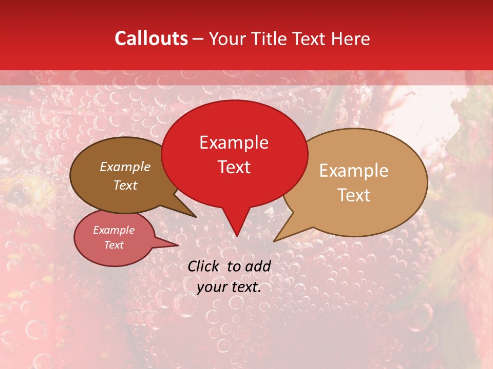 Fruits In Water PowerPoint Template