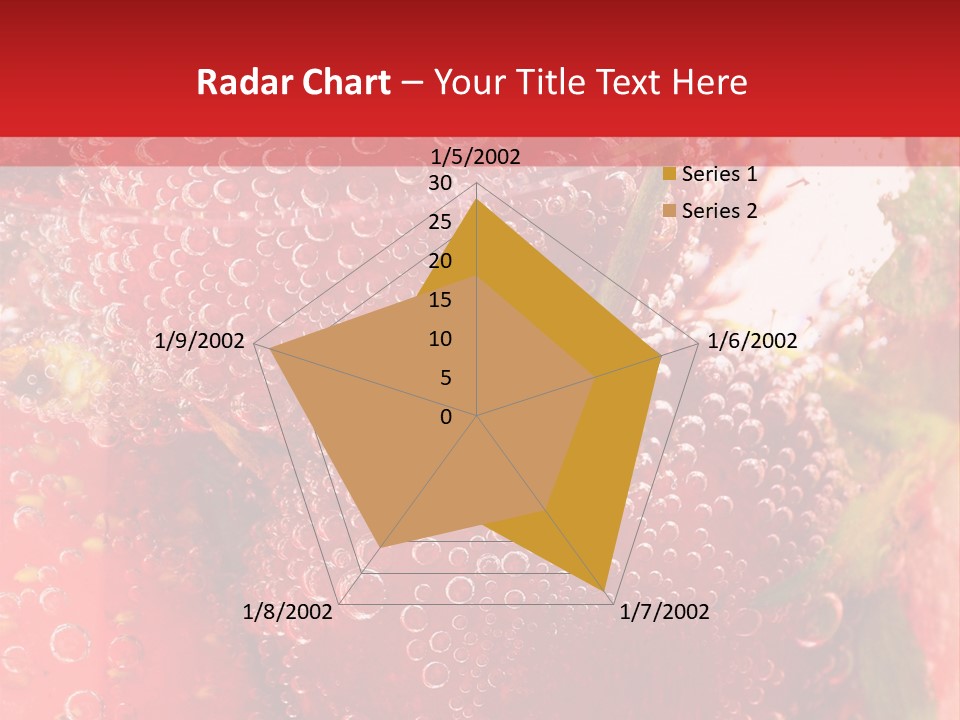 Fruits In Water PowerPoint Template