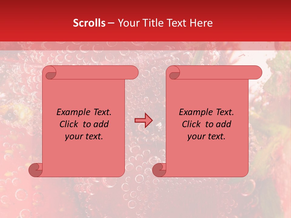 Fruits In Water PowerPoint Template