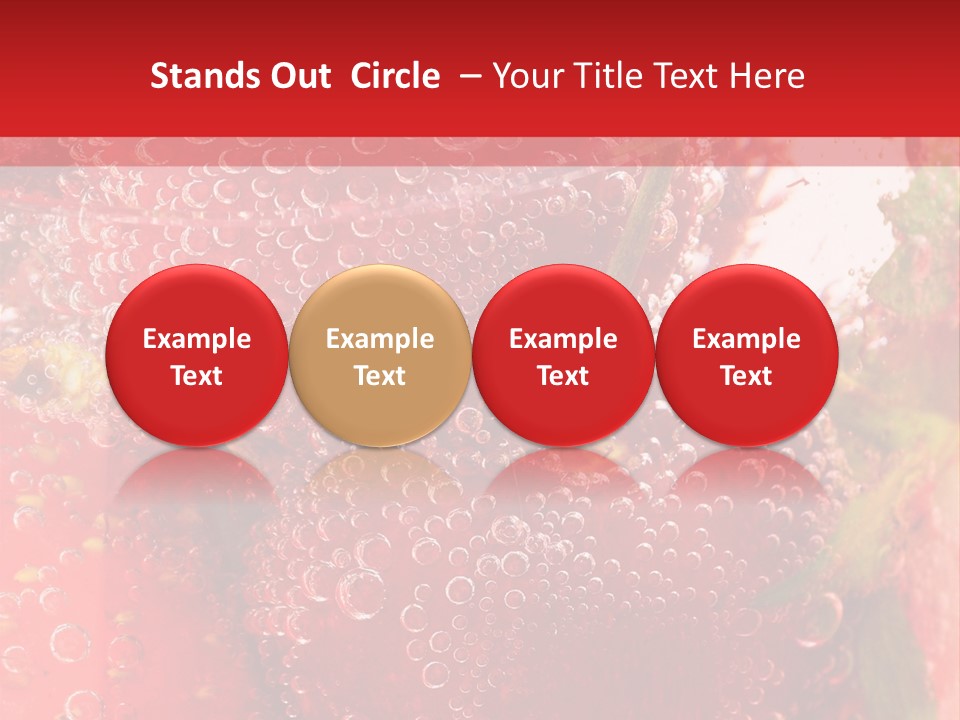 Fruits In Water PowerPoint Template