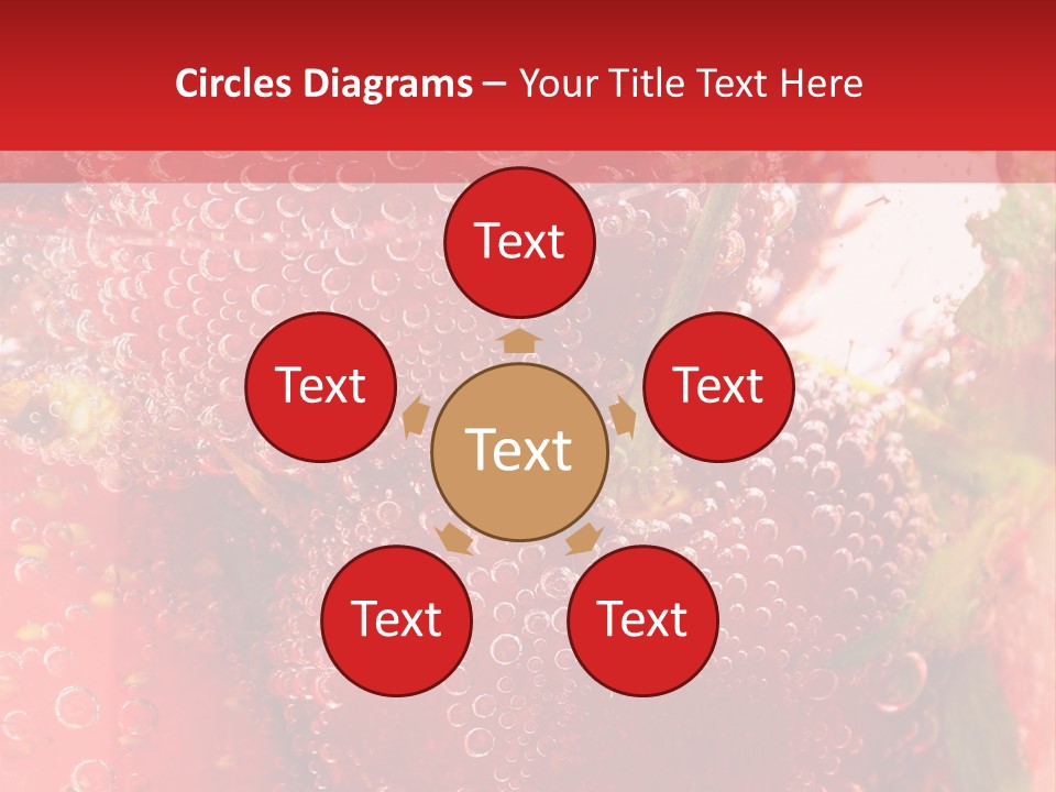 Fruits In Water PowerPoint Template