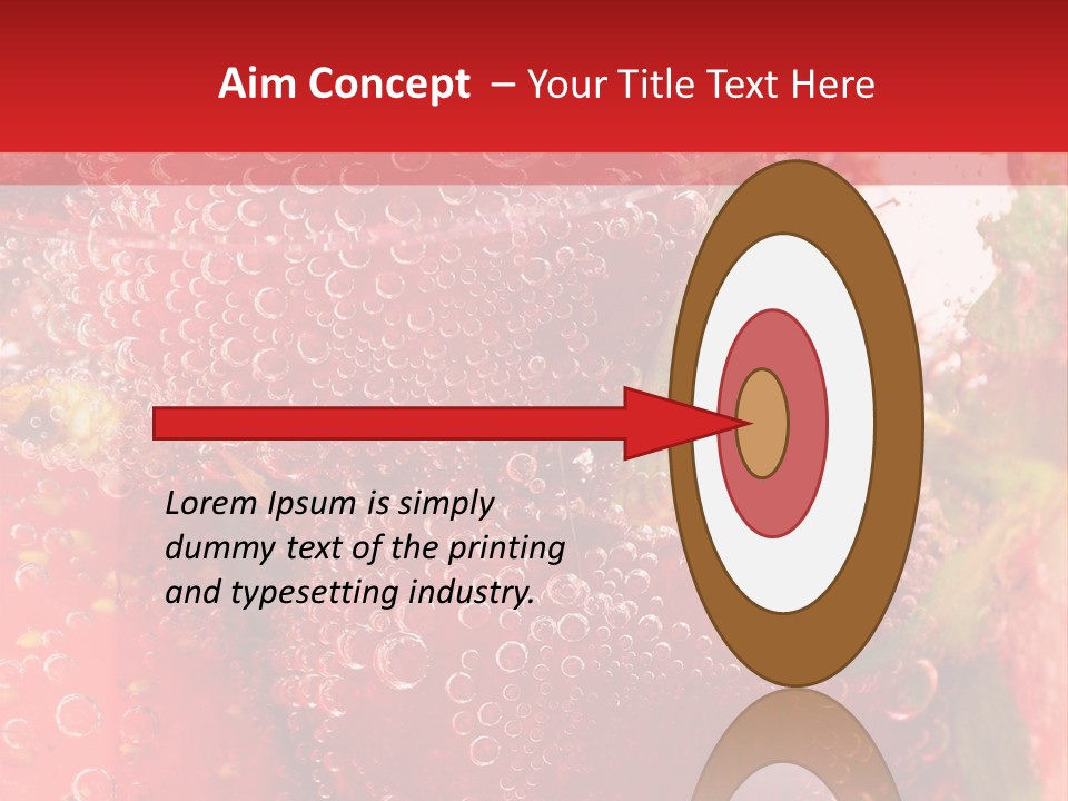 Fruits In Water PowerPoint Template