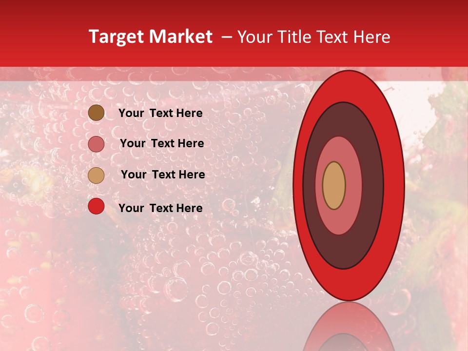 Fruits In Water PowerPoint Template