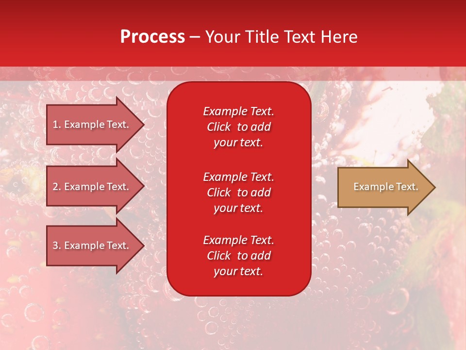 Fruits In Water PowerPoint Template