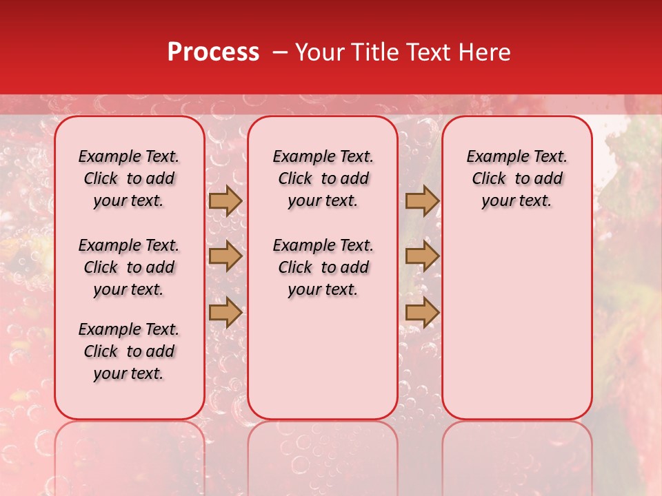 Fruits In Water PowerPoint Template