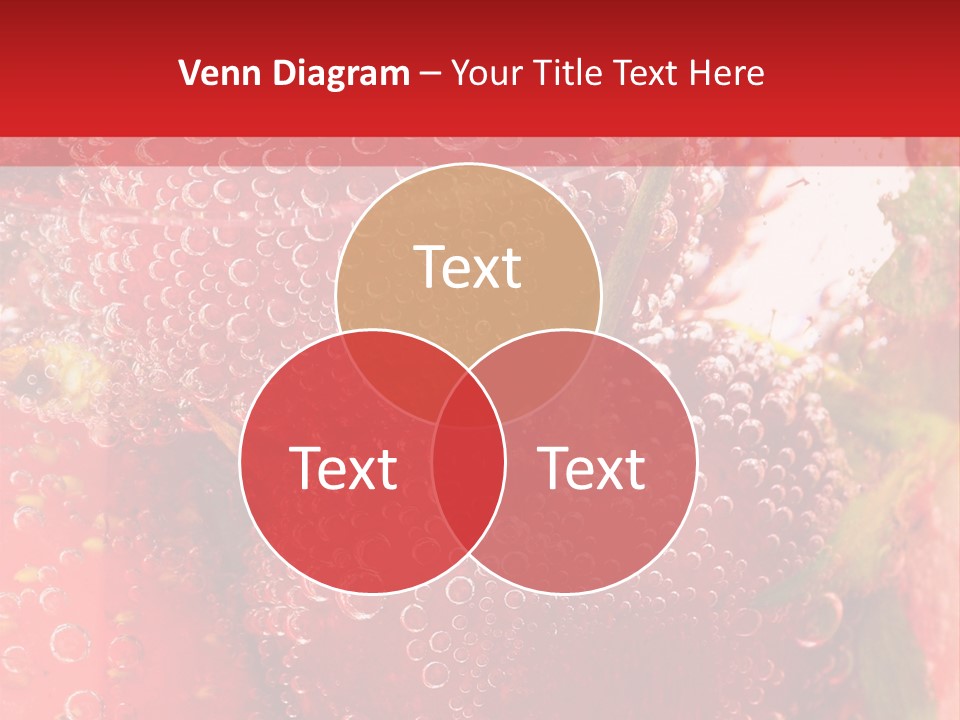 Fruits In Water PowerPoint Template