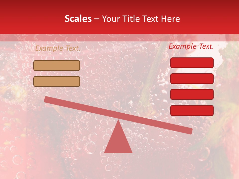 Fruits In Water PowerPoint Template