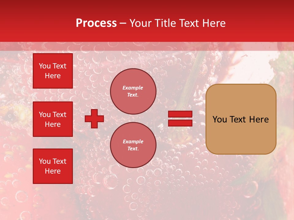 Fruits In Water PowerPoint Template