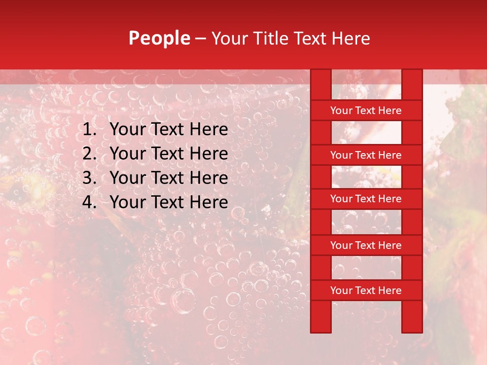 Fruits In Water PowerPoint Template