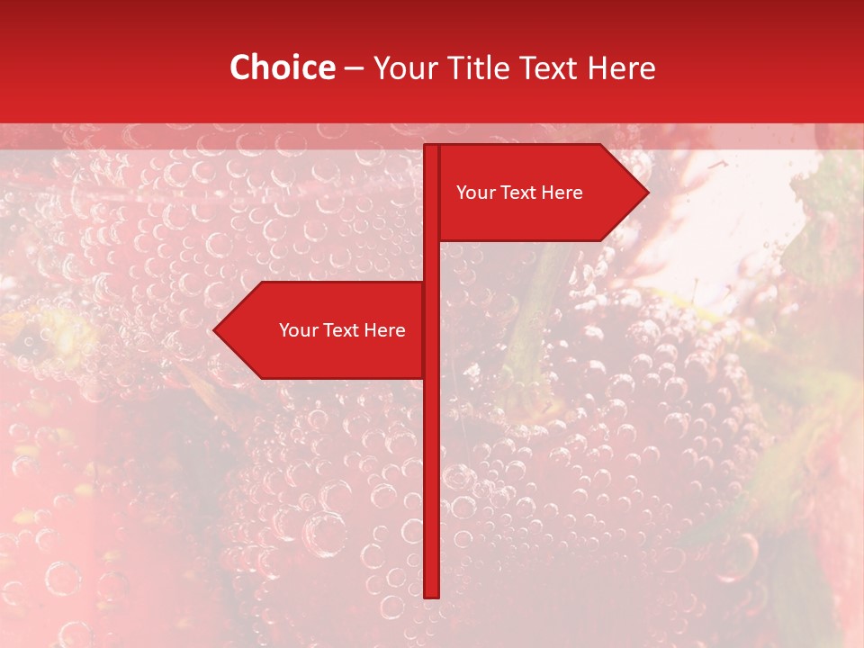 Fruits In Water PowerPoint Template