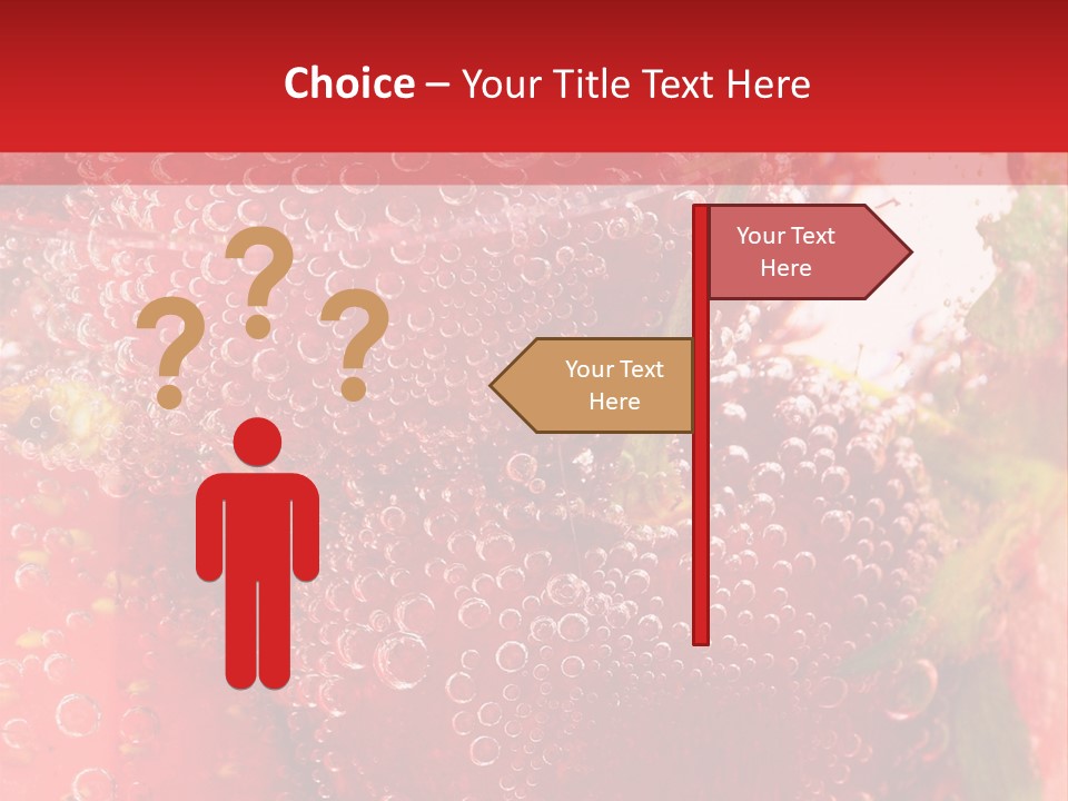 Fruits In Water PowerPoint Template