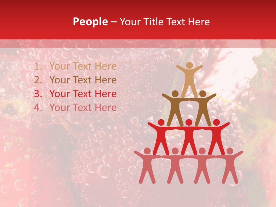 Fruits In Water PowerPoint Template