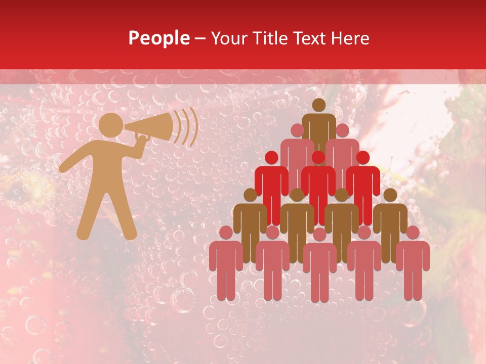 Fruits In Water PowerPoint Template