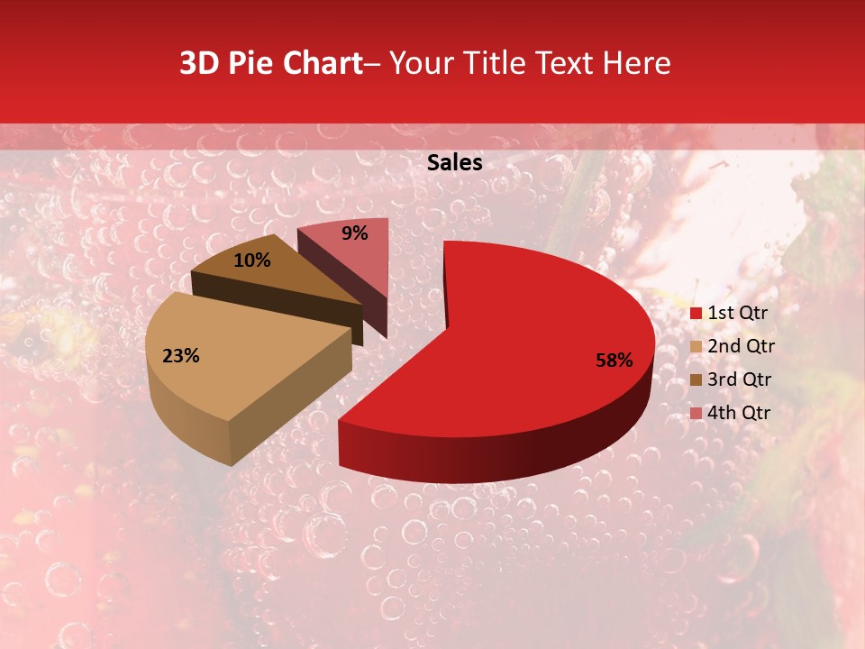 Fruits In Water PowerPoint Template