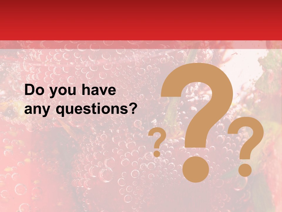 Fruits In Water PowerPoint Template