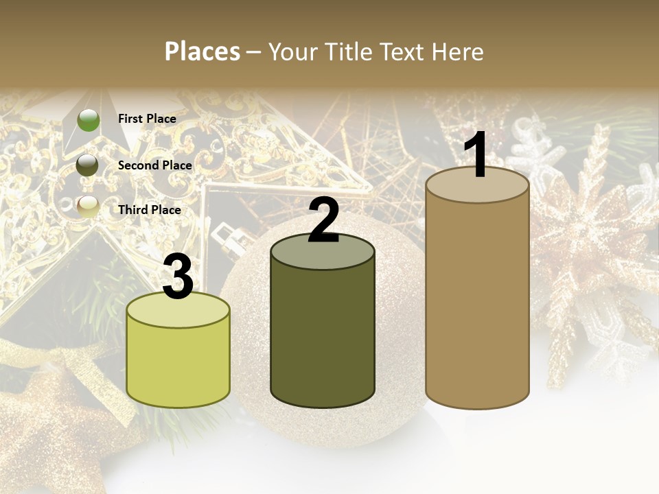 Green Christmas Decorative PowerPoint Template