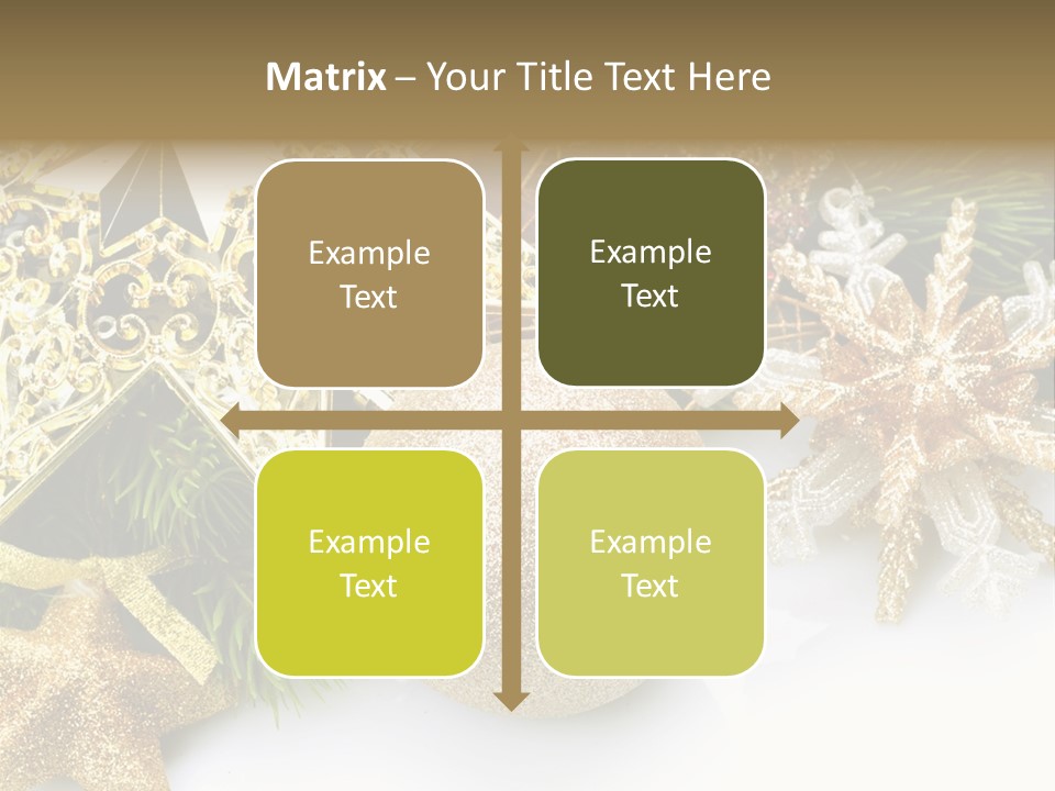 Green Christmas Decorative PowerPoint Template