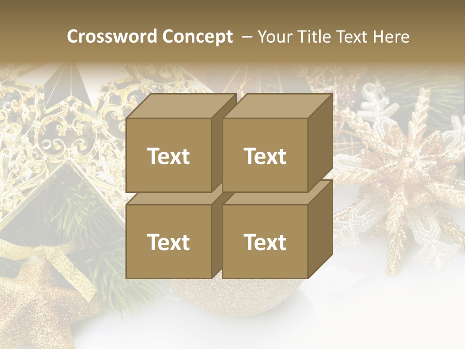 Green Christmas Decorative PowerPoint Template