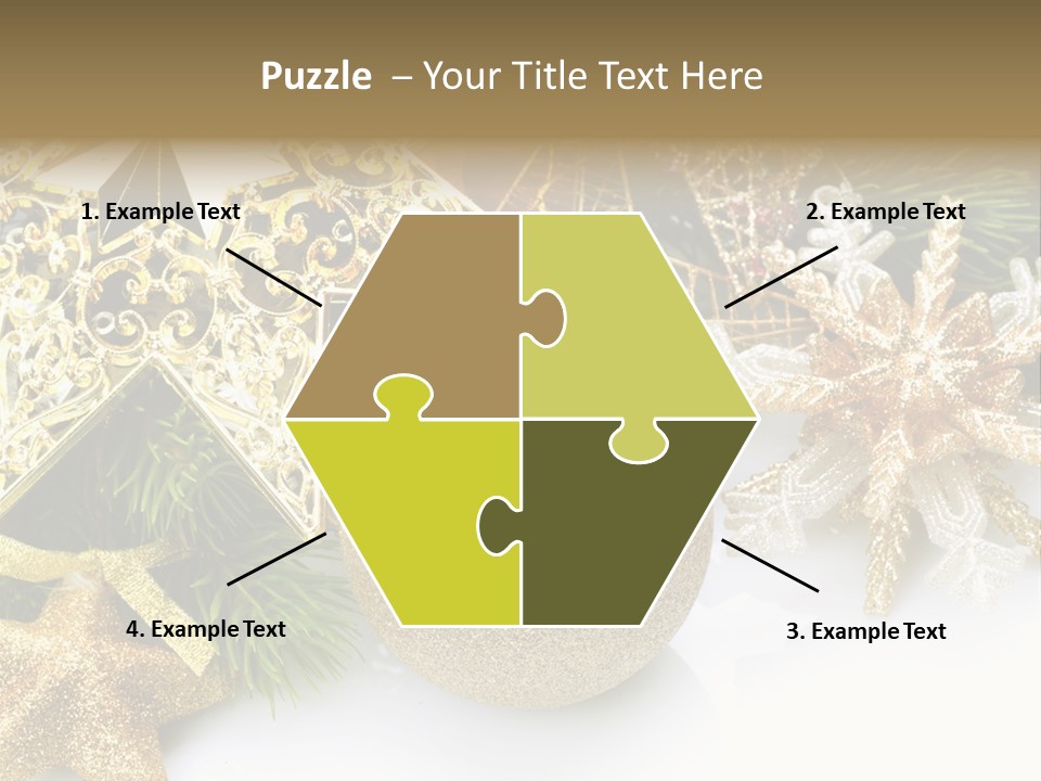 Green Christmas Decorative PowerPoint Template