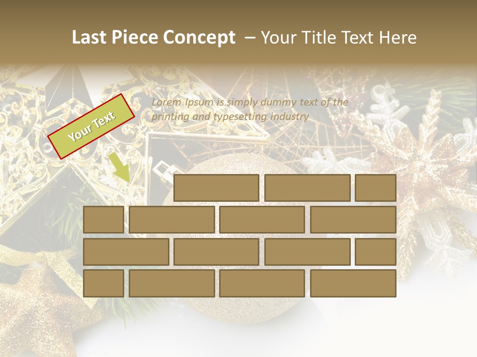 Green Christmas Decorative PowerPoint Template