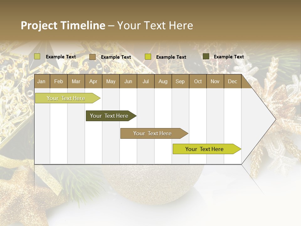 Green Christmas Decorative PowerPoint Template
