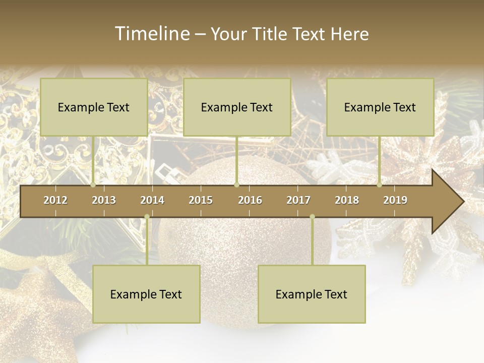 Green Christmas Decorative PowerPoint Template