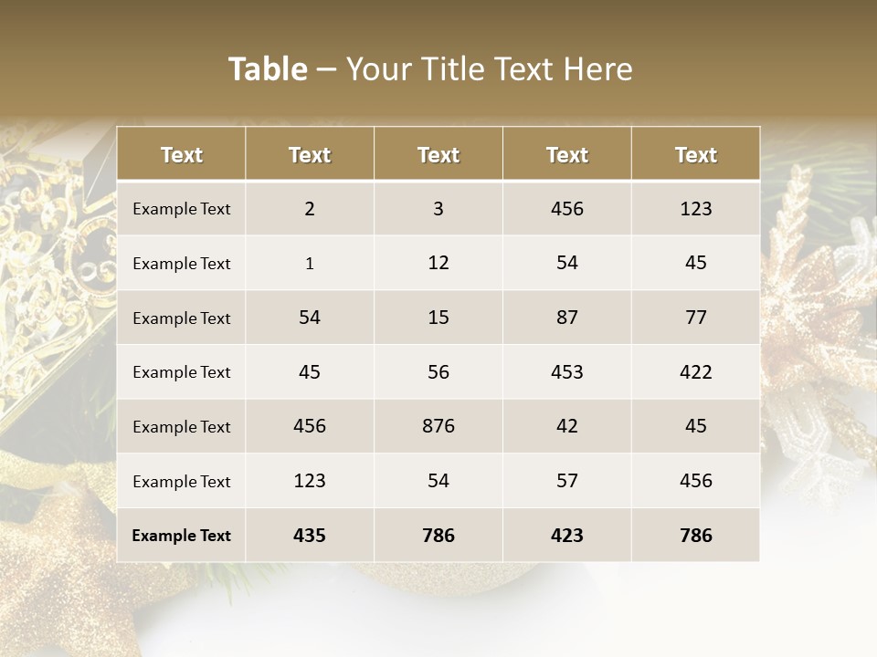 Green Christmas Decorative PowerPoint Template