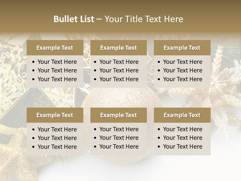 Green Christmas Decorative PowerPoint Template