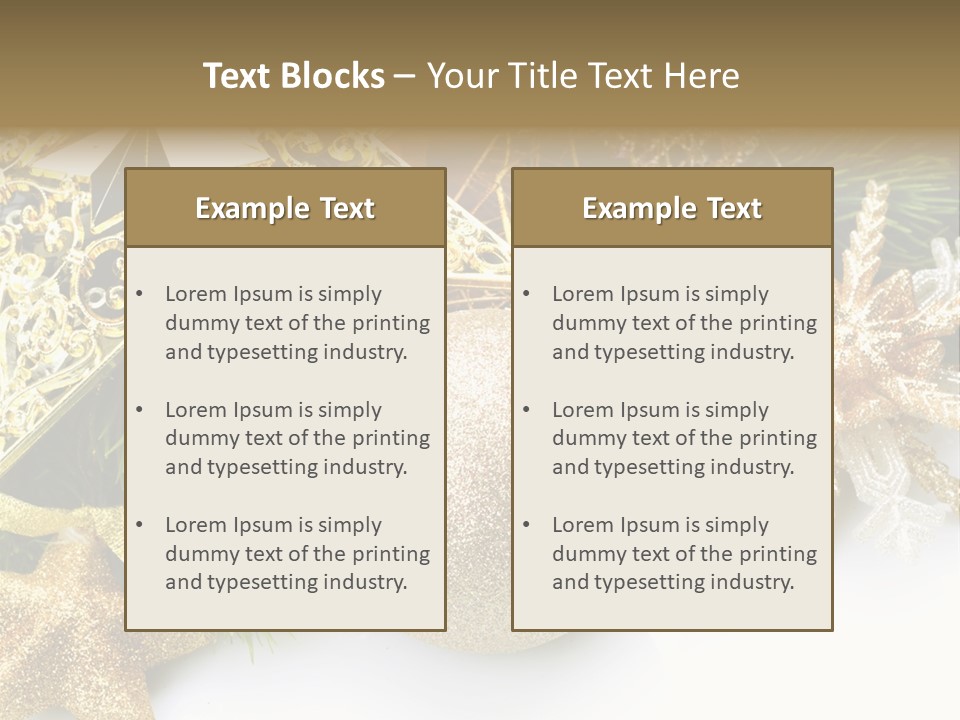 Green Christmas Decorative PowerPoint Template