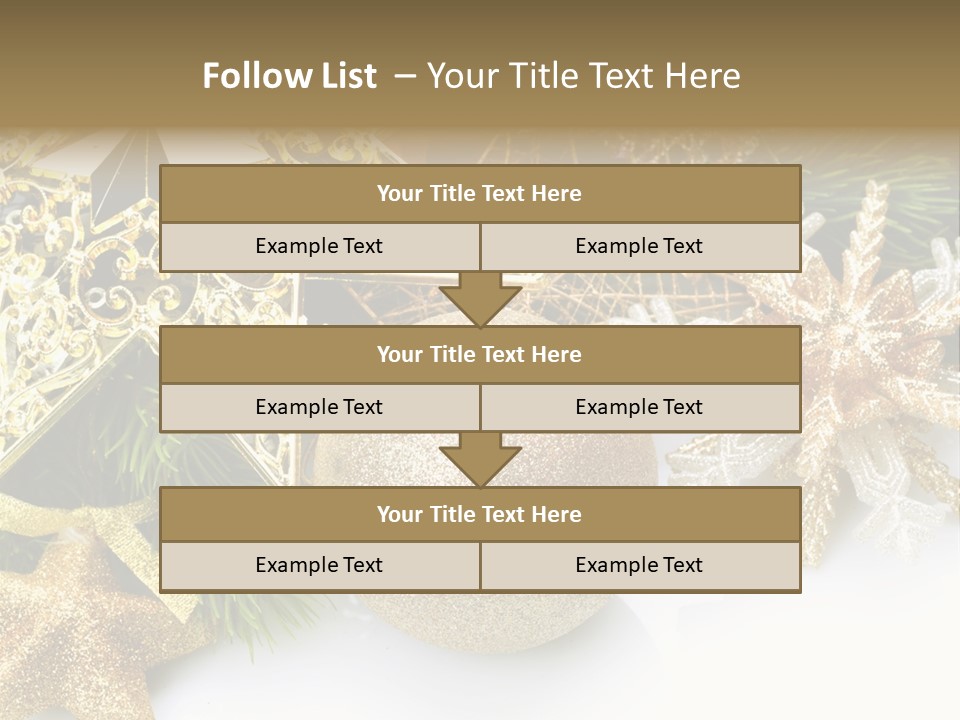 Green Christmas Decorative PowerPoint Template