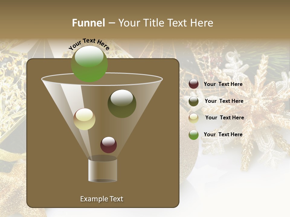 Green Christmas Decorative PowerPoint Template