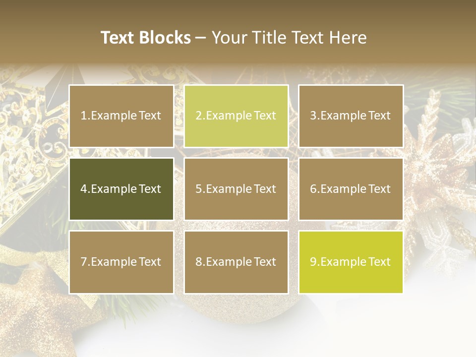 Green Christmas Decorative PowerPoint Template