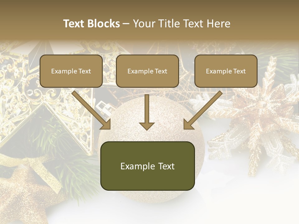 Green Christmas Decorative PowerPoint Template