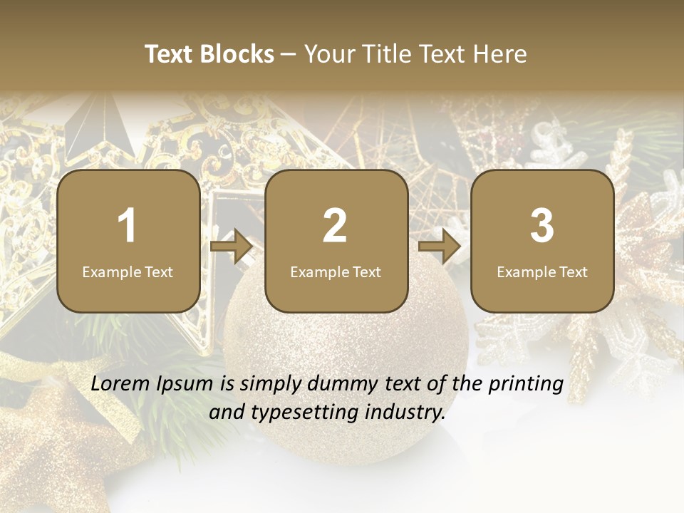 Green Christmas Decorative PowerPoint Template