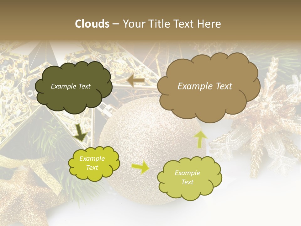 Green Christmas Decorative PowerPoint Template