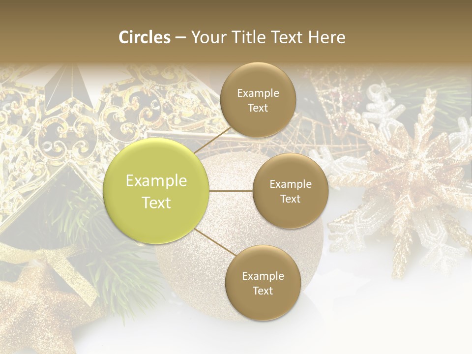 Green Christmas Decorative PowerPoint Template