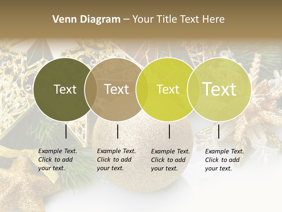 Green Christmas Decorative PowerPoint Template