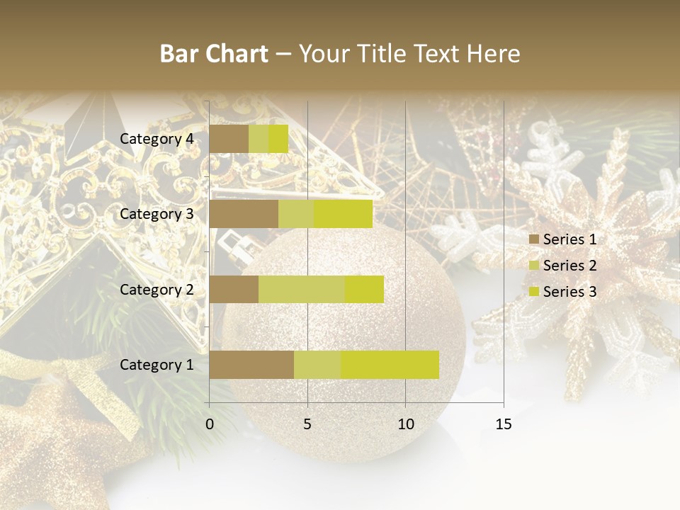 Green Christmas Decorative PowerPoint Template