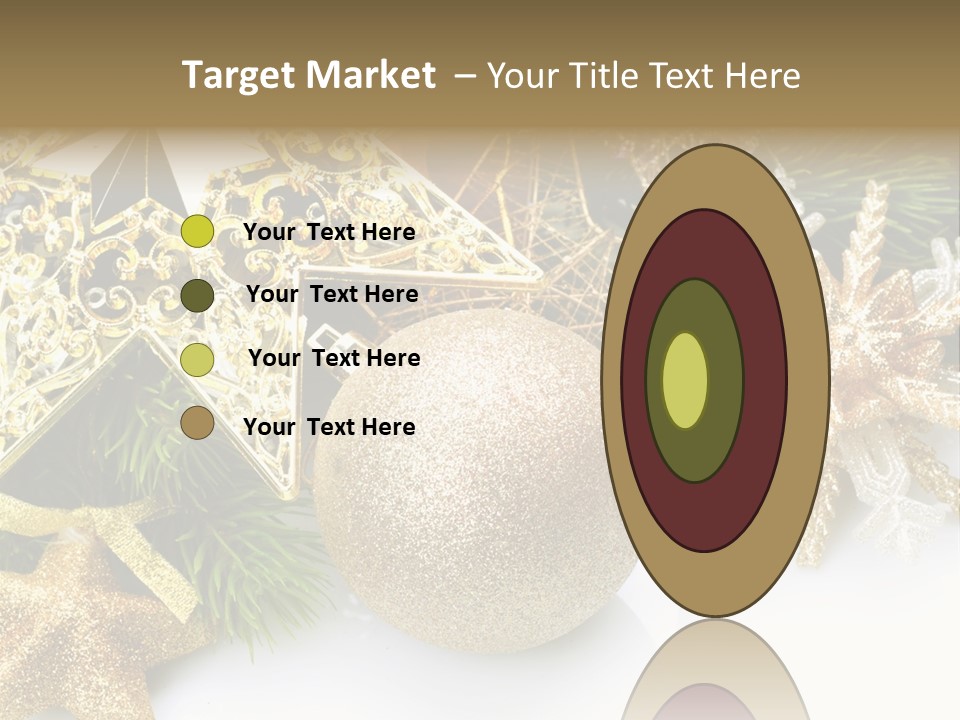 Green Christmas Decorative PowerPoint Template