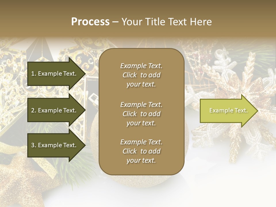 Green Christmas Decorative PowerPoint Template