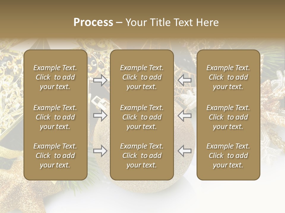 Green Christmas Decorative PowerPoint Template