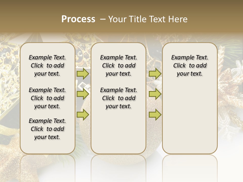 Green Christmas Decorative PowerPoint Template