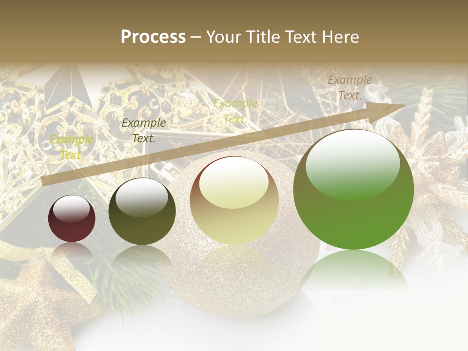 Green Christmas Decorative PowerPoint Template