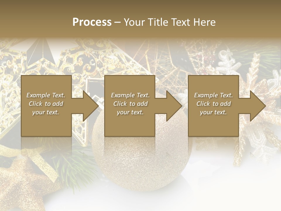 Green Christmas Decorative PowerPoint Template