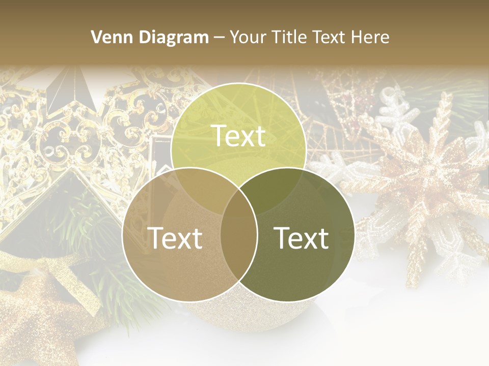 Green Christmas Decorative PowerPoint Template