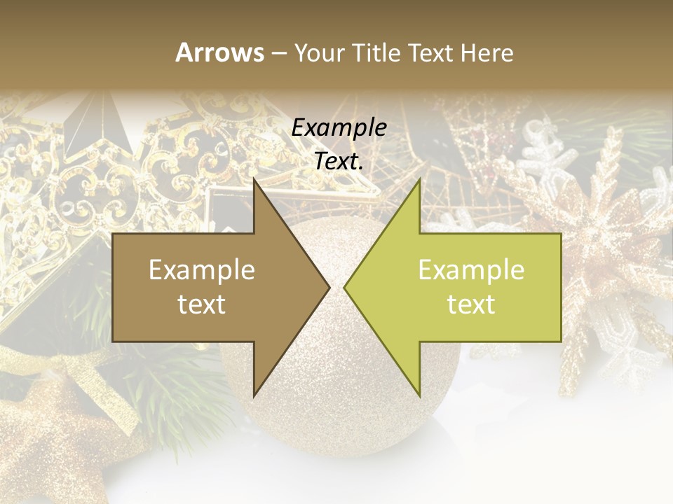 Green Christmas Decorative PowerPoint Template