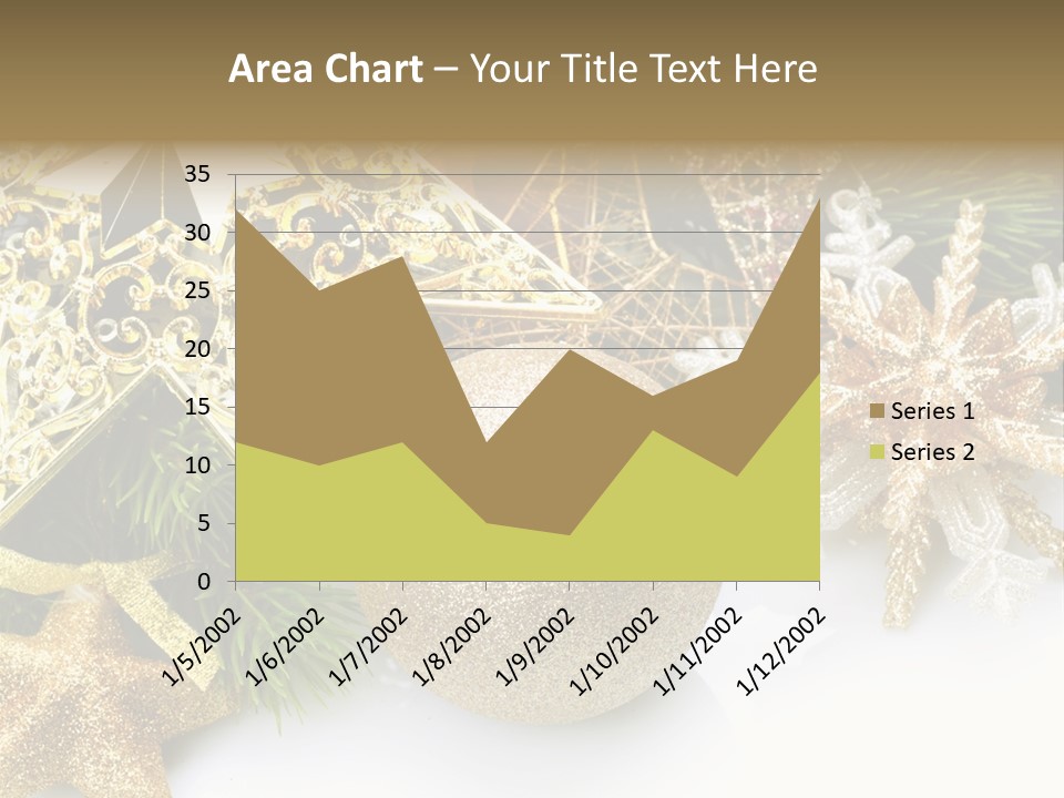 Green Christmas Decorative PowerPoint Template