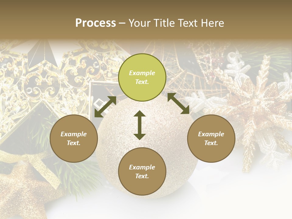 Green Christmas Decorative PowerPoint Template