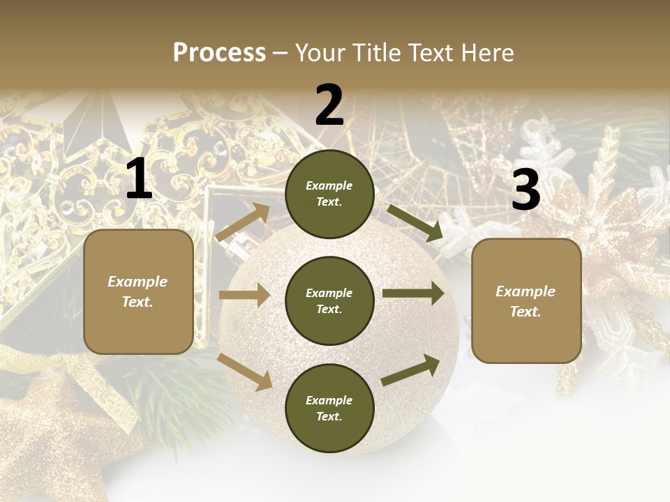 Green Christmas Decorative PowerPoint Template