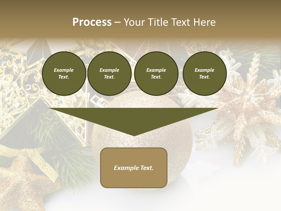 Green Christmas Decorative PowerPoint Template